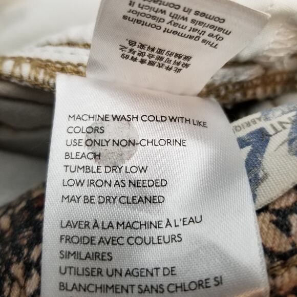 Free People We The Free Snakeskin Skinny Jeans Raw Hem Size 24 - Picture 7 of 9